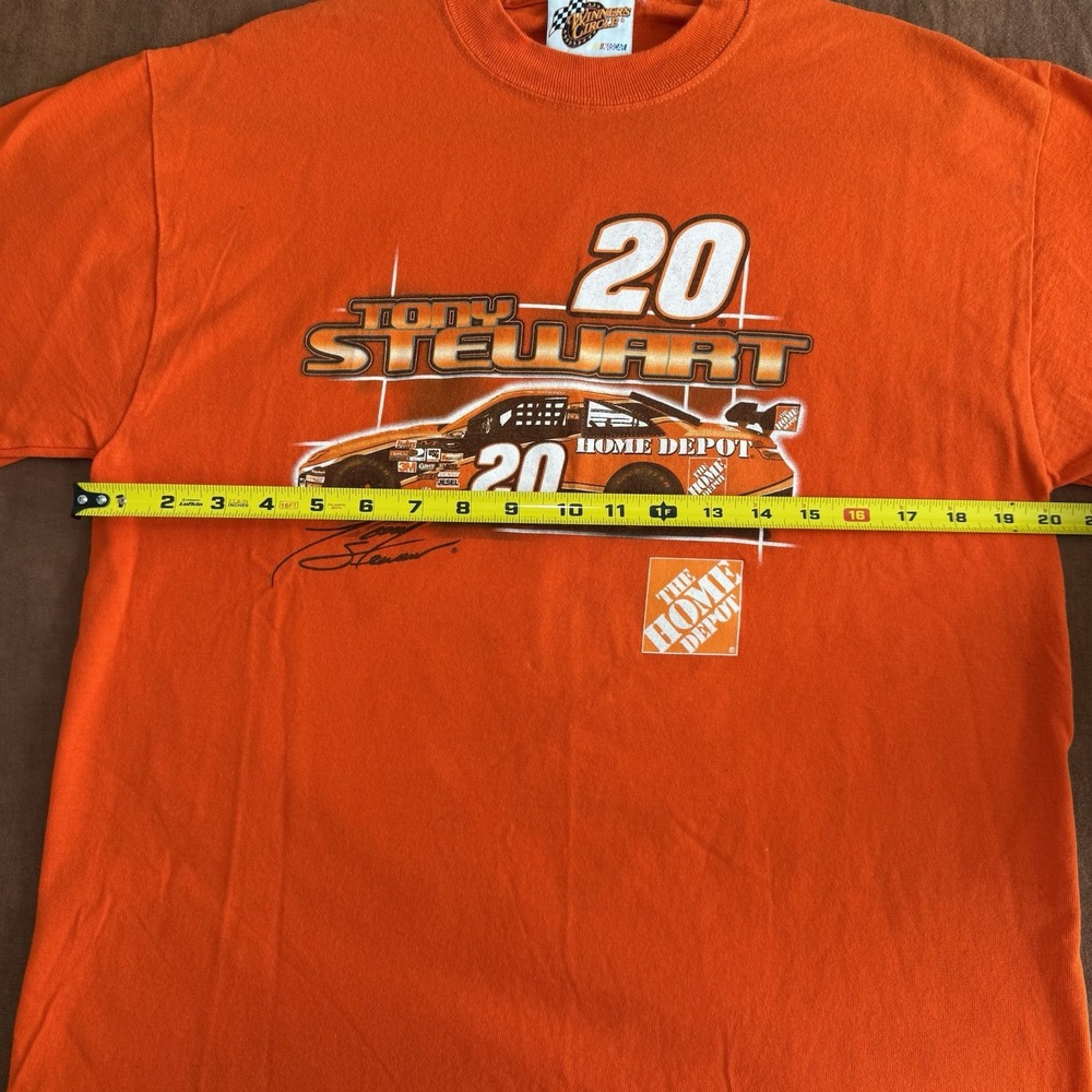 Tony Stewart Vtg Home Depot Racing Daytona 500‎ Nascar Winners Circle Tee Sz L - Picture 14 of 15